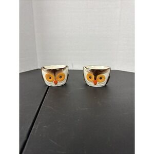 Owl Ceramic Ramekins Set Of 2 Cookware Baking‎ Novelty
